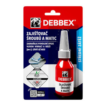 Zajišťovač šroubů a matic DEBBEX 50705RL 10ml