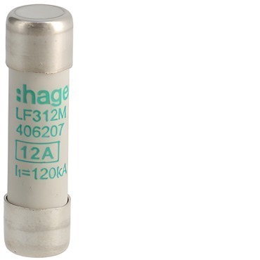 HAG LF312M Pojistka válcová, velikost 10x38, 12A aM, 500V AC