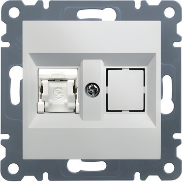 HAG WL2110 Datová zásuvka 1x RJ45 - Jack cat.5e UTP - bílá, Lumina