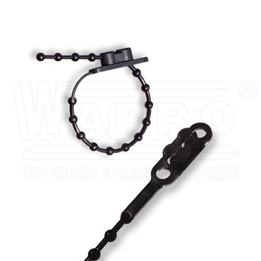 wpr7784 WT-BSS-230BK vázací pásky rozdělávací kuličkové BALL SOFT STRAP, délka 230 mm, PE (polyetyle