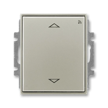 Spínač žaluziový ABB Time 3299E-A33108 32, starostříbrná, s krátkocest.ovlad., s RF přij., 868 MHz