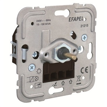 ELKO 21215 Stmívač pro nízkonapěťové žárovky a stmívatelné LED R, C 150 VA. Stmívatelné LEDky. Tichý