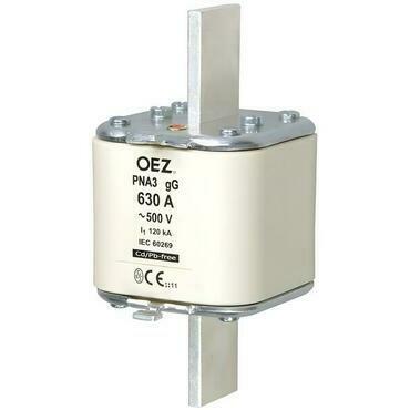 Pojistková vložka OEZ:40356 PNA3 200A gG, Un AC 500 V / DC 440 V, velikost 3, gG - char.