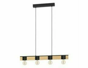 Svítidlo závěsné EGLO HL 4 E27 SCHWARZ HOLZ BAILRIGG