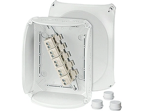 HEN DK 2525 GZ Krabcová rozvodka pro vnitřní a venkovní chráněné instalace IP 55/IP 66, se svorkovni