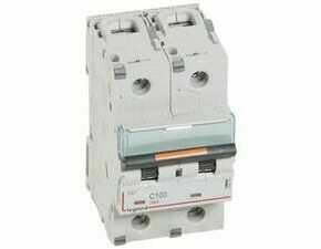 Jistič dvoupolový LEGRAND 409776 DX3 2P C100 25KA