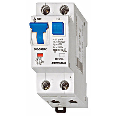 SCHRACK BO618506-- Jistič s proudovým chráničem B06-003/AC