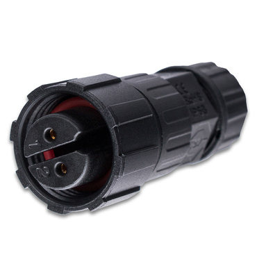 MC LED Konektor - zásuvka, IP67, pájecí, M16, 2piny