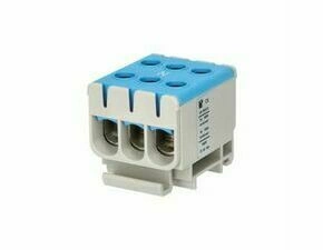 EL 1006617 Svorka univerzální UK 50/3 N, 160A, 1pól., AL/CU, krytá, modrá, na DIN /2090305 (bal.185)