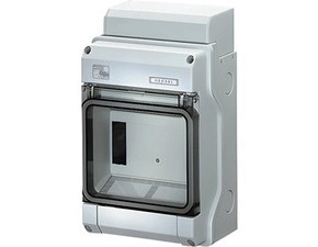 HEN KV PC 9106 Jističová skříň 1x 6 modulů pro nechráněnou venkovní instalaci, se svorkovnicí PE/N,