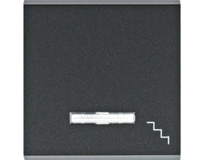 HAG WL6133 Klapka s podsvětlením a symbolem „Schody”, černá mat