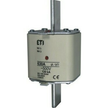 ETI 004186133 pojistka, NH3 gG 630A/400V