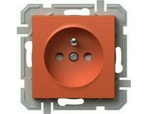TEM ZÁSUVKA FRANCOUZSKÁ 2P+E 16A 250V~ OR XO oranžová