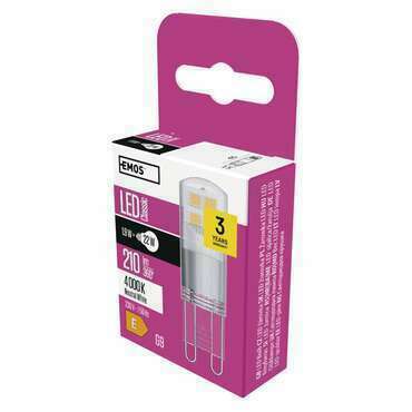 EMOS ZQ9527 LED CLS JC 1,9W(21W) 210lm G9 NW
