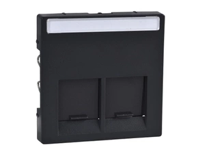 SCHN MTN466514 Merten - Centrální deska pro datovou zásuvku 2xRJ45 Actassi S-One, System M, Antracit