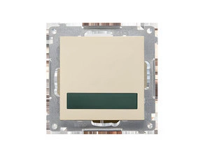 LED osvětlení signalizační SIMON 55 TESS3.01/144, 230 V, zelené světlo, champagne matná