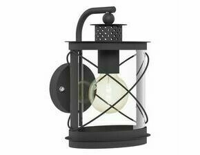 Svítidlo venkovní EGLO AL-WL 1 E27 ABWÄRTS SCHWARZ HILBURN, nástěnné