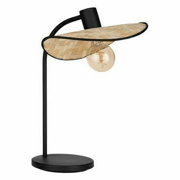 EGLO TL/1 E27 SCHWARZ/BAMBUS 'MARYWELL'