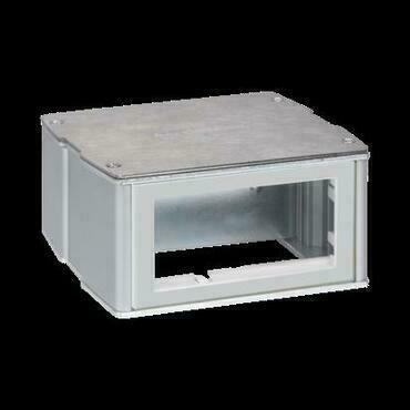 Minivěž dvoustranná SIMON KT400/8, kovová Simon KT, na 4 moduly K45, hliníková/nerezová ocel