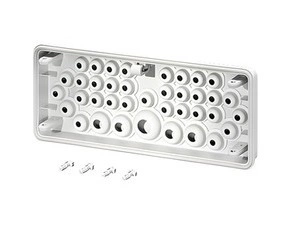 HEN Mi FP 38 Příruba pro stěnu rozvodnice 300mm, s vývodkami (těsnícími membránami) 29x O7-12mm, 4x