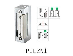 Zámek elektrický CZECHPHONE BEPE 54AA FLEX, pulzní, 8-12V
