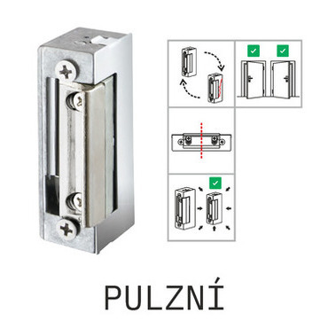 Zámek elektrický CZECHPHONE BEPE 54AA FLEX, pulzní, 8-12V