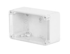 FAM Krabice SolidBOX 68071 IP65, 170x105x82mm, průhledné víko, hladké boky