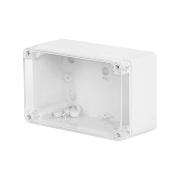 FAM Krabice SolidBOX 68071 IP65, 170x105x82mm, průhledné víko, hladké boky