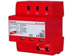 DEHN 941300  Aplikačně optimalizovaný kombinovaný svodič shield typ 1+2 pro třífázové sítě TN-C DEHN DEHN