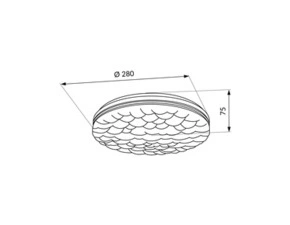 Nástěnné a stropní LED svítidlo LED-POL Arriaga LED 18W neutrální bílá S