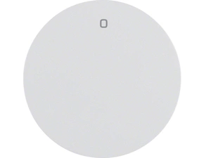 HAG 16222089 Kolébka s potiskem "0", Berker R.1/R.3, bílá, lesk