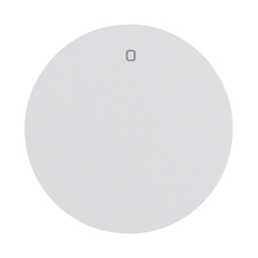 HAG 16222089 Kolébka s potiskem "0", Berker R.1/R.3, bílá, lesk