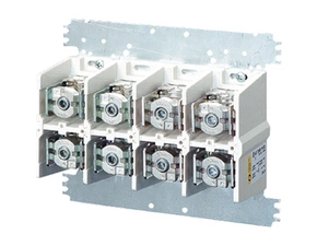 HEN Mi VE 304 Svorkovnice 4 pólová upevněná na montážní desce, 630A, připojitelnost 2x 120-300mm2 ne