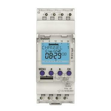 EST 6120130 TR 612 top3 Spínací hodiny TR 612 top3 2 kanály, digitální, denní/týdenní spín. program