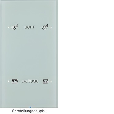 HAG 75142150 Dotykový sensor 2-násobný komfort, Berker R.3, sklo, bílá