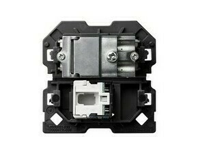 Zásuvka anténní SIMON 10000472-039, koncová R+TV+SAT+zásuvka datová RJ45, kat. 6