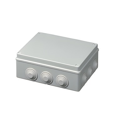 HLS HL 400C5 Rozbočovací krabice na omítku s průchodkami, upevnění víka - šroubování, IP55, 150x110x
