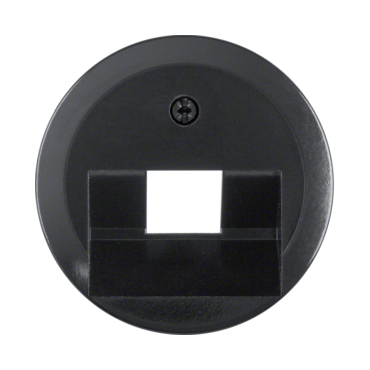 HAG 140701 Centrální díl pro zásuvku datovou 1x RJ45, šikmá, Berker 1930/Glas, černá, lesk