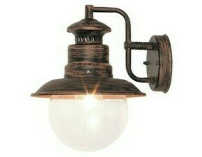 Venkovní nástěnné svítidlo Odessa anticky hnědá E27 1×60W RABALUX 8163