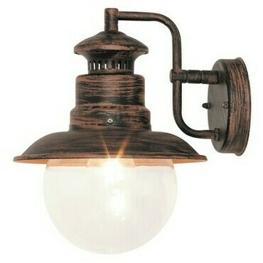 Venkovní nástěnné svítidlo Odessa anticky hnědá E27 1×60W RABALUX 8163
