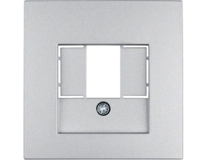 HAG 10331404 Centrální díl pro datovou a reproduktorovou zásuvku, Berker S.1/B.x, alu, mat