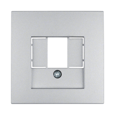 HAG 10331404 Centrální díl pro datovou a reproduktorovou zásuvku, Berker S.1/B.x, alu, mat