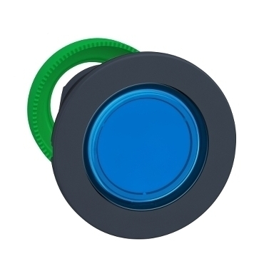 SCHN ZB5FV063 Zapuštěné provedení, Signální hlavice pro integrovanou LED, Modrá