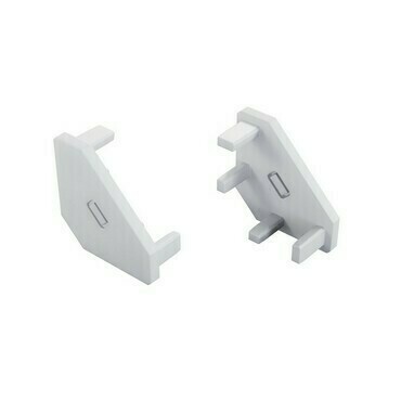 Koncovka profilu GREENLUX EC-PROFIL AJAR 2IN1 WHITE  (12-1501-01)