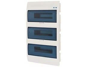 Rozvodnice zápustná EATON 284641 BC-U-3/36-ECO, průhledné plast. dveře, 3 řady, 36 modulů