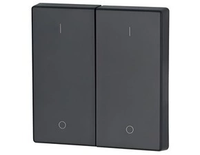 EATON 147596 CWIZ-02/14 Kryt RF tlačítka 2x1/2 55x55mm 1-0, Antracitová, matná