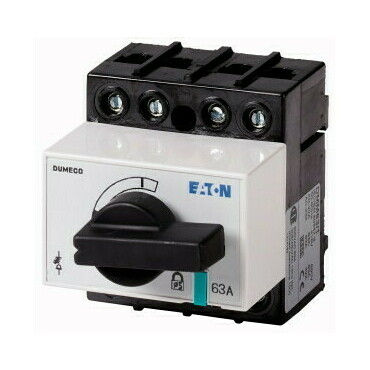 EATON 1314161 DMM-63/1 Odpínač DUMECO, 63A, 3+N-pól, zadní montáž, s osou a ovládací pákou