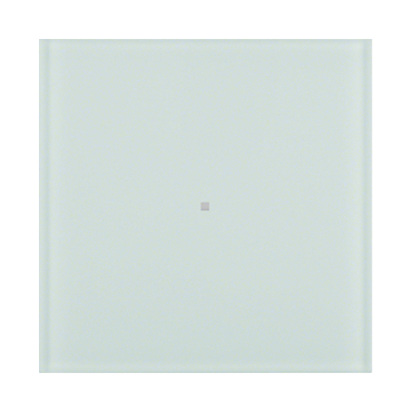 HAG 75161090 Senzor, tlačítkový, 1-násobný, B.IQ, sklo, bílá