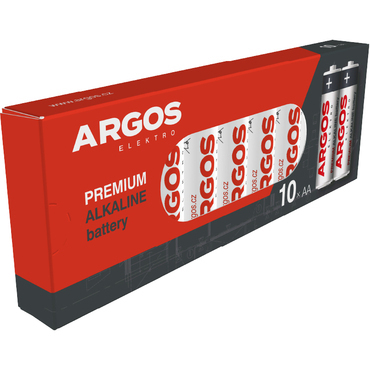 Baterie alkalická ARGOS AA, LR6, tužková, 10ks