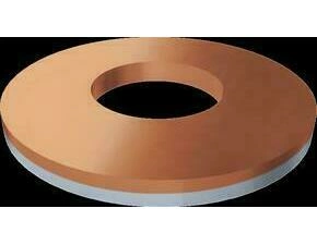 SEZ 7373-14/2 Cupálová podložka vnější průměr 28 mm, vnitřní průměr 13 mm, tloušťka 2 mm